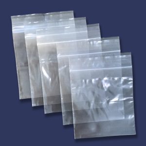 100 - 89mm x 114mm<P>Clear Grip Seal Poly Bags